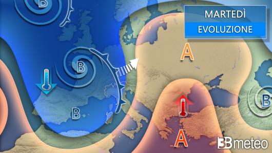 Meteo martedì