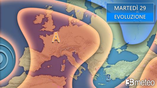 Meteo martedì