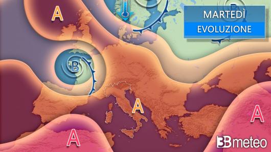 Meteo martedì