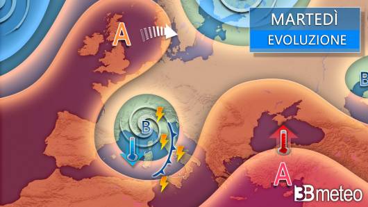 Meteo martedì