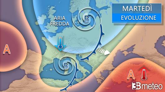 Meteo martedì
