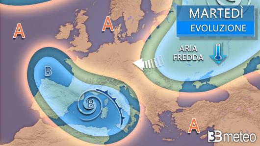 Meteo martedì