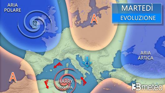Meteo martedì