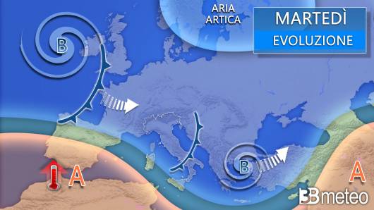 Meteo martedì