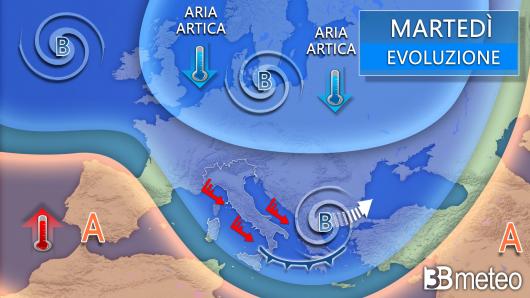 Meteo martedì