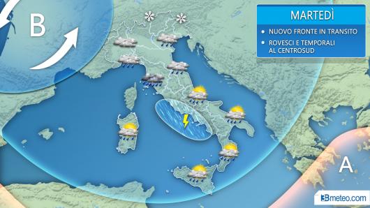 Meteo martedì