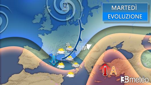 Meteo martedì 7 gennaio