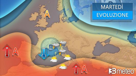 Meteo martedì 7 maggio