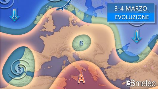 Meteo martedì-mercoledì