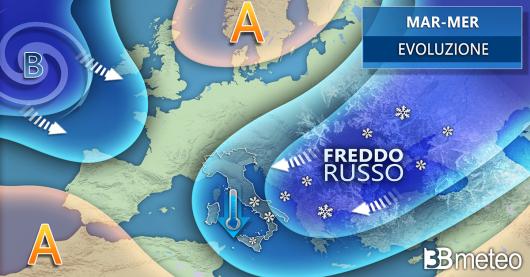 Meteo martedì/mercoledì