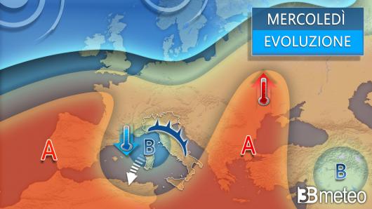 Meteo mercoledì 10 aprile