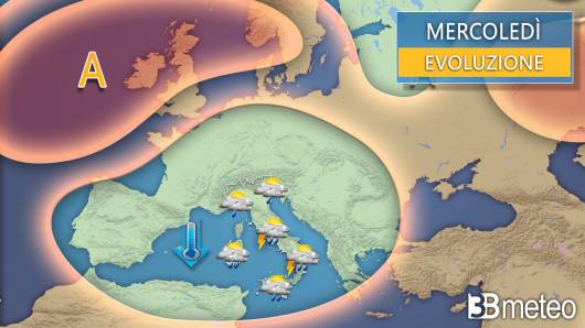 Meteo mercoledì 13 novembre