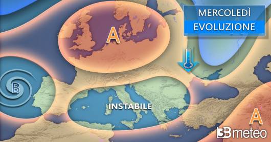 Meteo mercoledì 2 aprile