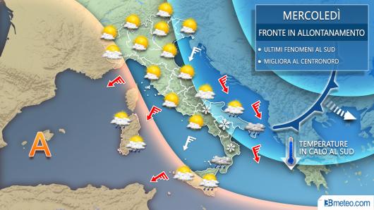 Meteo mercoledì