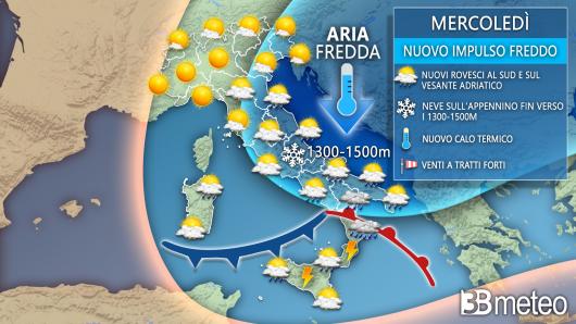 Meteo mercoledì