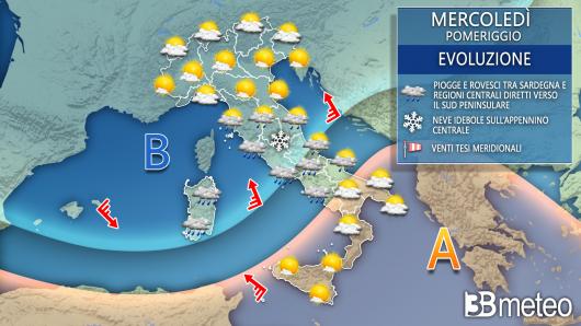 Meteo mercoledì