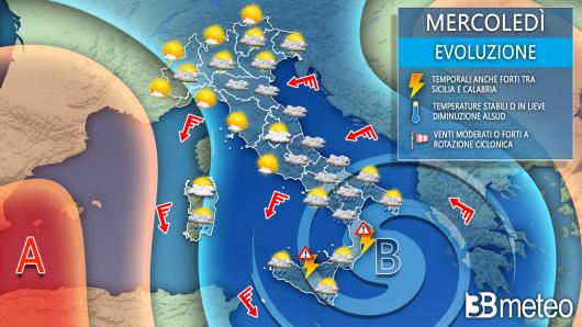 Meteo mercoledì