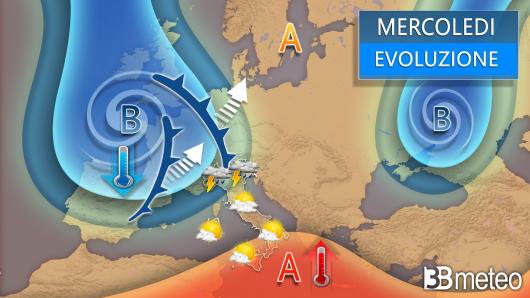 Meteo mercoledì