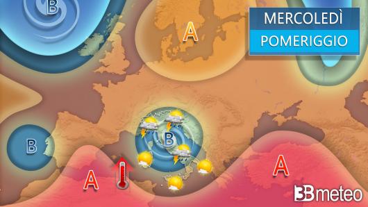 Meteo mercoledì