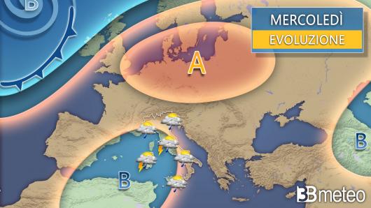 Meteo mercoledì