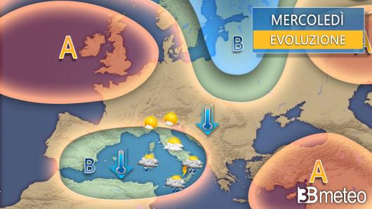 Meteo mercoledì