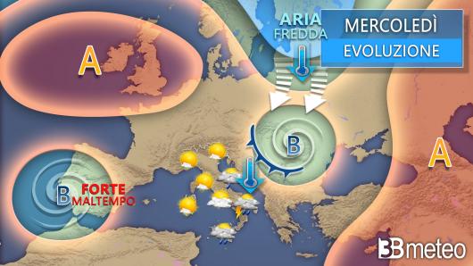 Meteo mercoledì