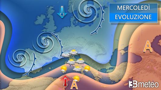 Meteo mercoledì
