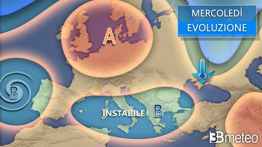 Meteo mercoledì