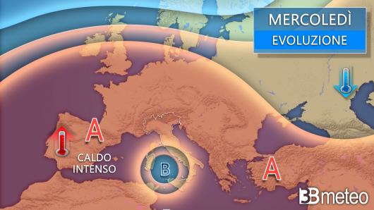Meteo mercoledì