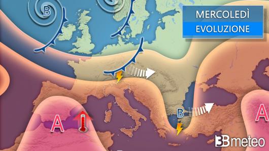 Meteo mercoledì