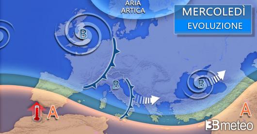 Meteo mercoledì