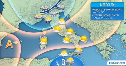 Meteo mercoledì