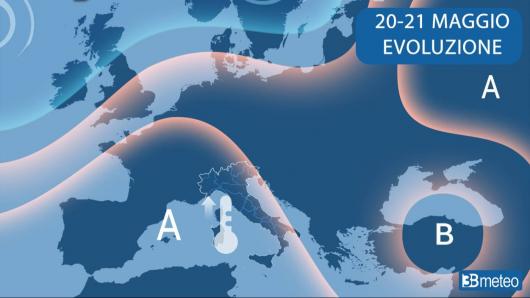 Meteo mercoledì/giovedì