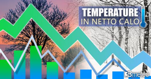 Meteo, netto calo delle temperature entro domenica