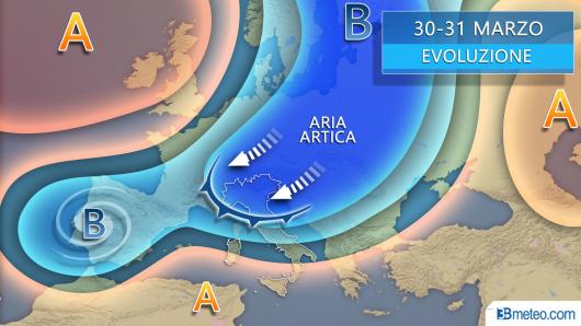 Meteo nuova settimana, torna l'inverno con pioggia e neve