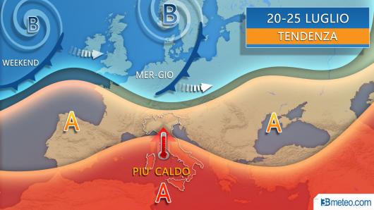 Meteo nuova settimana tra Alta pressione calda e break instabili