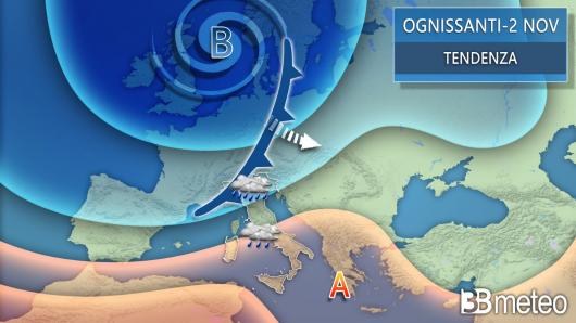 Meteo Ognissanti e 2 novembre