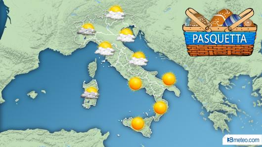 Meteo Pasquetta: bello ma torna a peggiorare al NO
