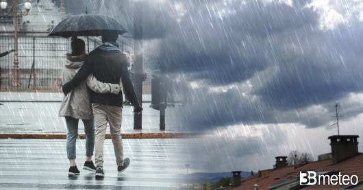 Meteo - Pioggia a tratti intensa in settimana ma non ovunque