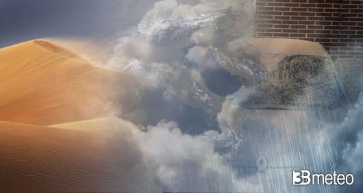 Meteo pioggia rossa e sabbia, ne cadrà in abbondanza