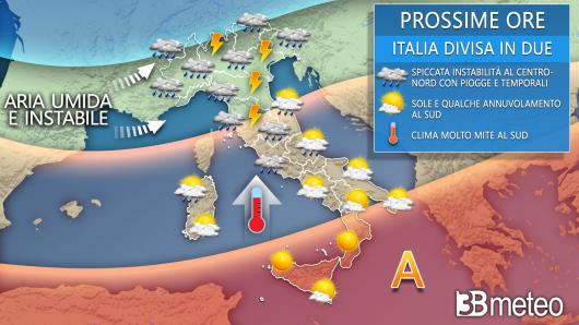 Meteo, previsioni prossime ore giovedì 29 aprile