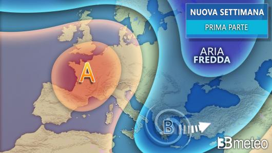 Meteo prima parte della nuova settimana della merla