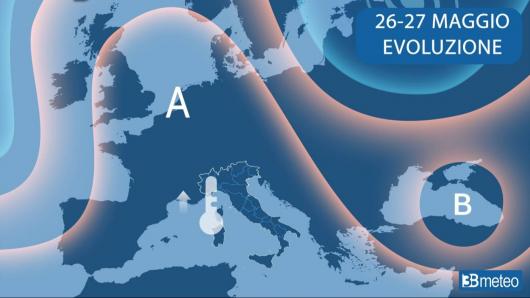 Meteo prima parte della settimana 26-27 maggio