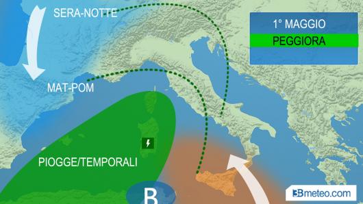 meteo primo maggio