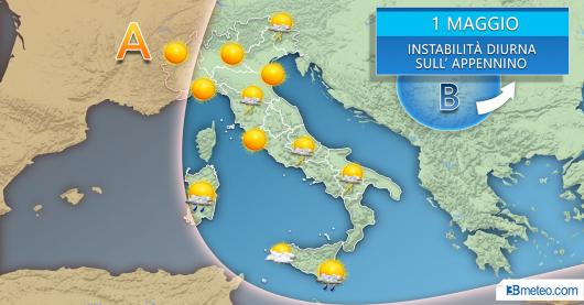 Meteo primo maggio