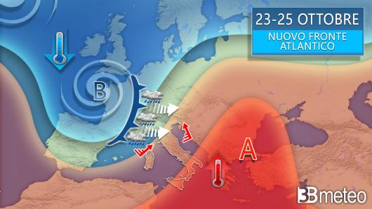 Meteo - Prossima settimana con altro maltempo sull'Italia