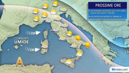 Meteo prossime ore