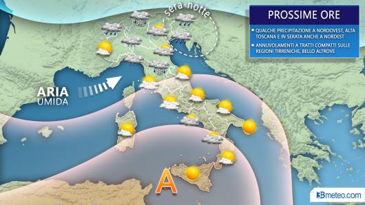 Meteo prossime ore