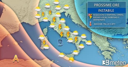 Meteo prossime ore