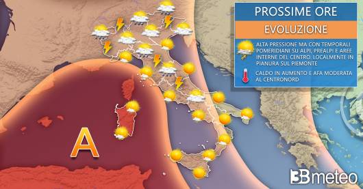 Meteo prossime ore